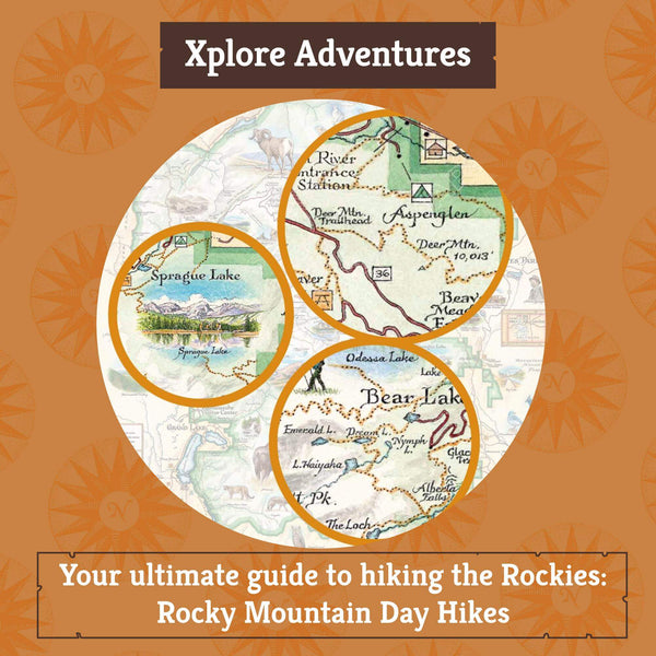 Xplorer Maps Blog Post - Xplore Adventures with the title: "Your ultimate guide to hiking the Rockies: Rocky Mountain Day Hikes"
