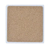 Back view of Xplorer Maps 4x4 natural stone trivet showing cork backing for scratch-free surface protection.