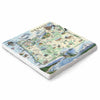 Oregon state map marble trivet with hand-drawn artwork – Xplorer Maps 6x6.