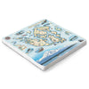 San Juan Island hand-drawn marble trivet – Xplorer Maps 6x6.
