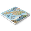Santa Catalina Island hand-drawn marble trivet – Xplorer Maps 6x6.
