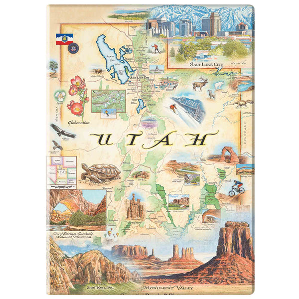 Utah State Map Magnets