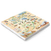 Hand-drawn Utah map on 6x6 natural marble trivet by Xplorer Maps.