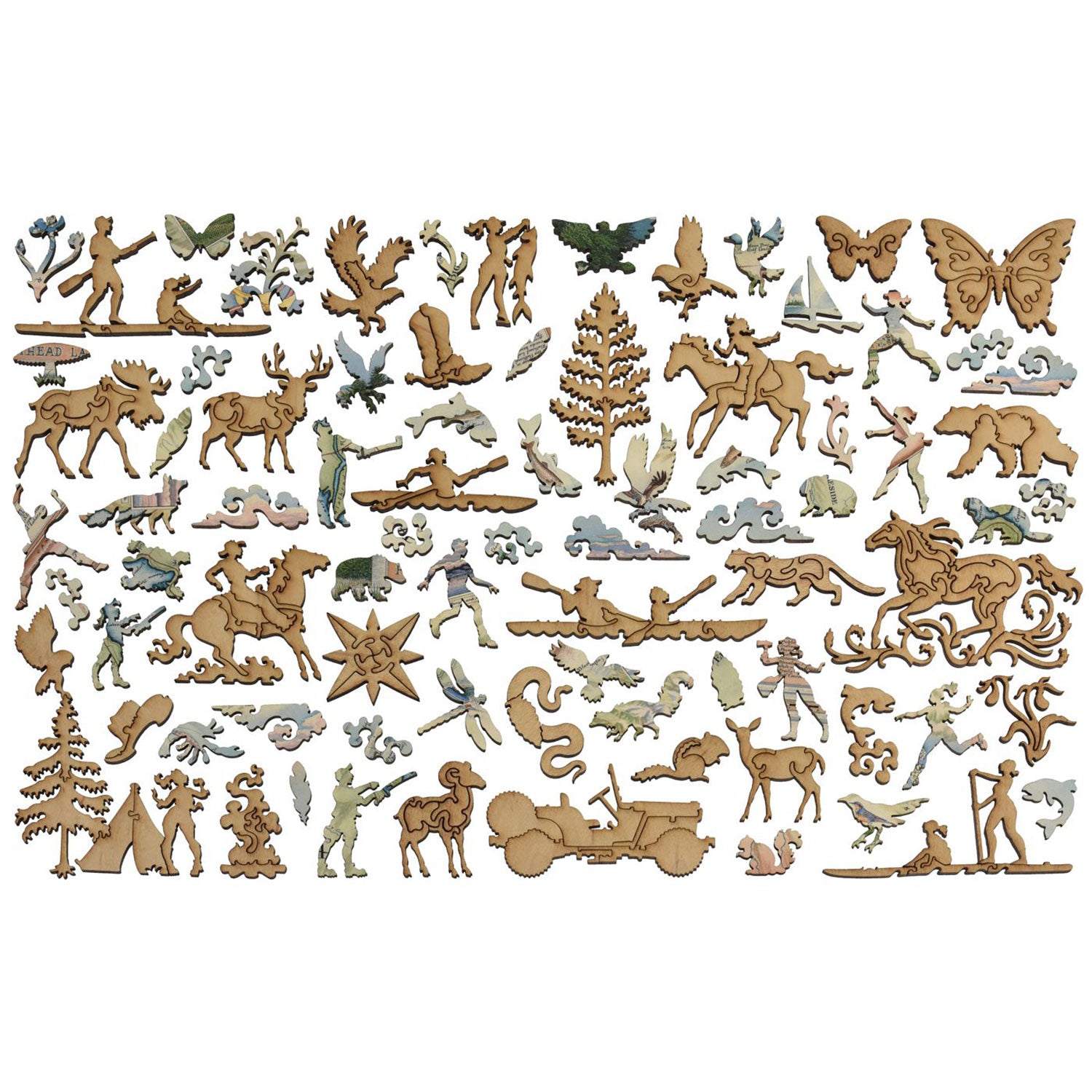 Flathead Lake Map Wood Puzzle