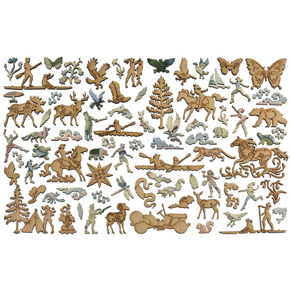 Flathead Lake Map Wood Puzzle