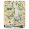 Flathead Lake Map Serving Tray