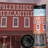 Polebridge Mercantile Travel mug thermos in West Glacier, Montana.