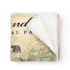 Unique Shenandoah map comes to life on a cozy fleece blanket.