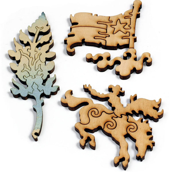 Texas State Map Wood Puzzle