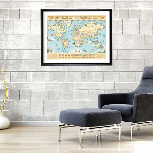 World Hand-Drawn Map