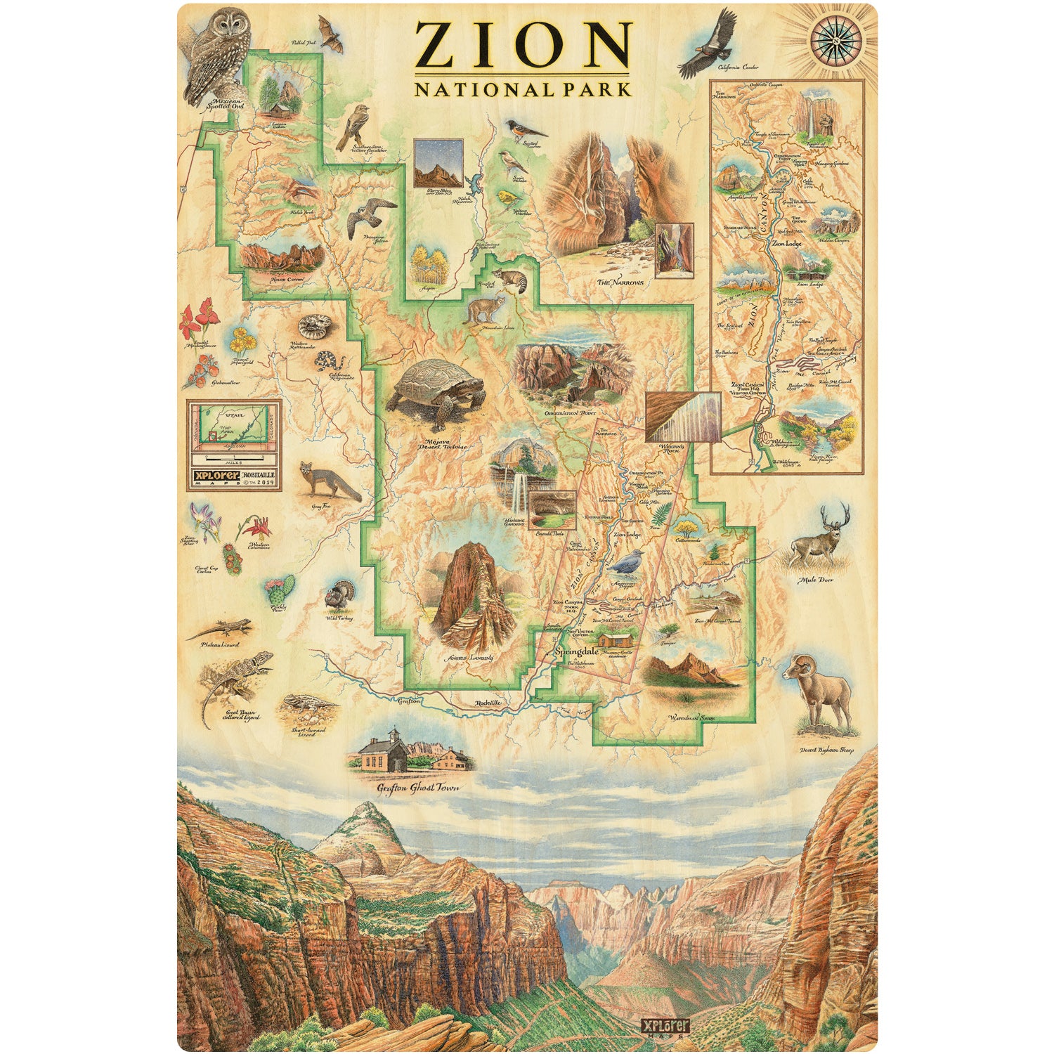 Zion National Park Wood Sign
