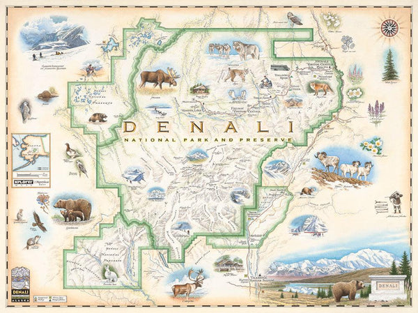 Xplorer Maps Releases Denali National Park and Preserve Map in Time to Celebrate Park’s 100th Anniversary - Xplorer Maps