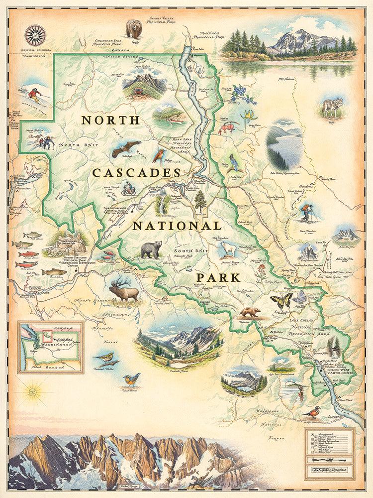 Xplorer Maps Releases Hand-Illustrated North Cascades National Park Map ...