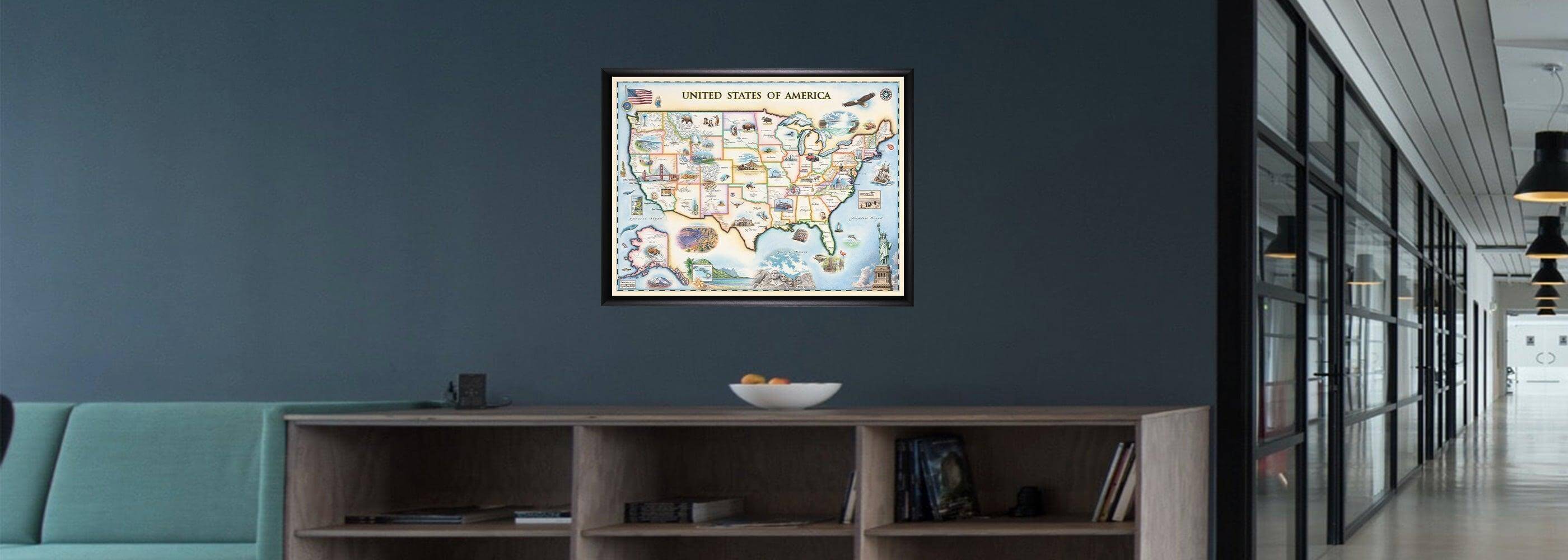 USA Collection - Hand-Drawn Story Maps & Gifts - Xplorer Maps