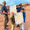 Arches & Canyonlands National Park Hand-Drawn Map