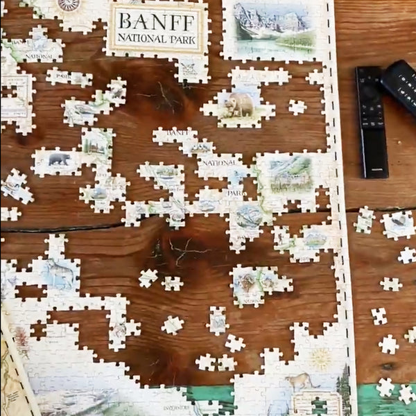 Banff Puzzle being put together
