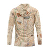 Back of Bryce canyon Map-patterned sun shirt hoodie on a white background