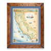 California State Hand-Drawn Map