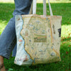 California State Map Canvas Tote Bag