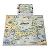 Cape Cod Map 1000-Piece Jigsaw Puzzle Fully Assembled