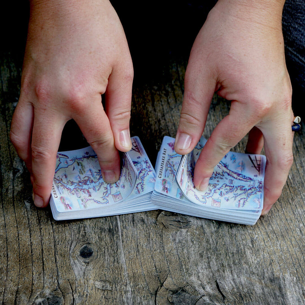 Chesapeake Bay Map Playing Cards