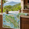 Costa Rica Map Kitchen Towel