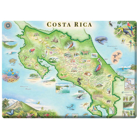 Costa Rica Map Magnets
