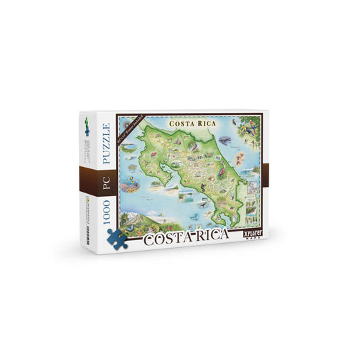 Costa Rica Map Jigsaw Puzzle - 1000 Pieces