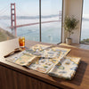 Kitchen Towel with a scenic view of the Golden Gate Bridge.