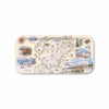 Small Denali serving tray map of Denali National Park on a white background