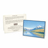 Glacier Bowman Lake - blank notecard. 