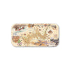 Small Serving Tray with a map design on a white background