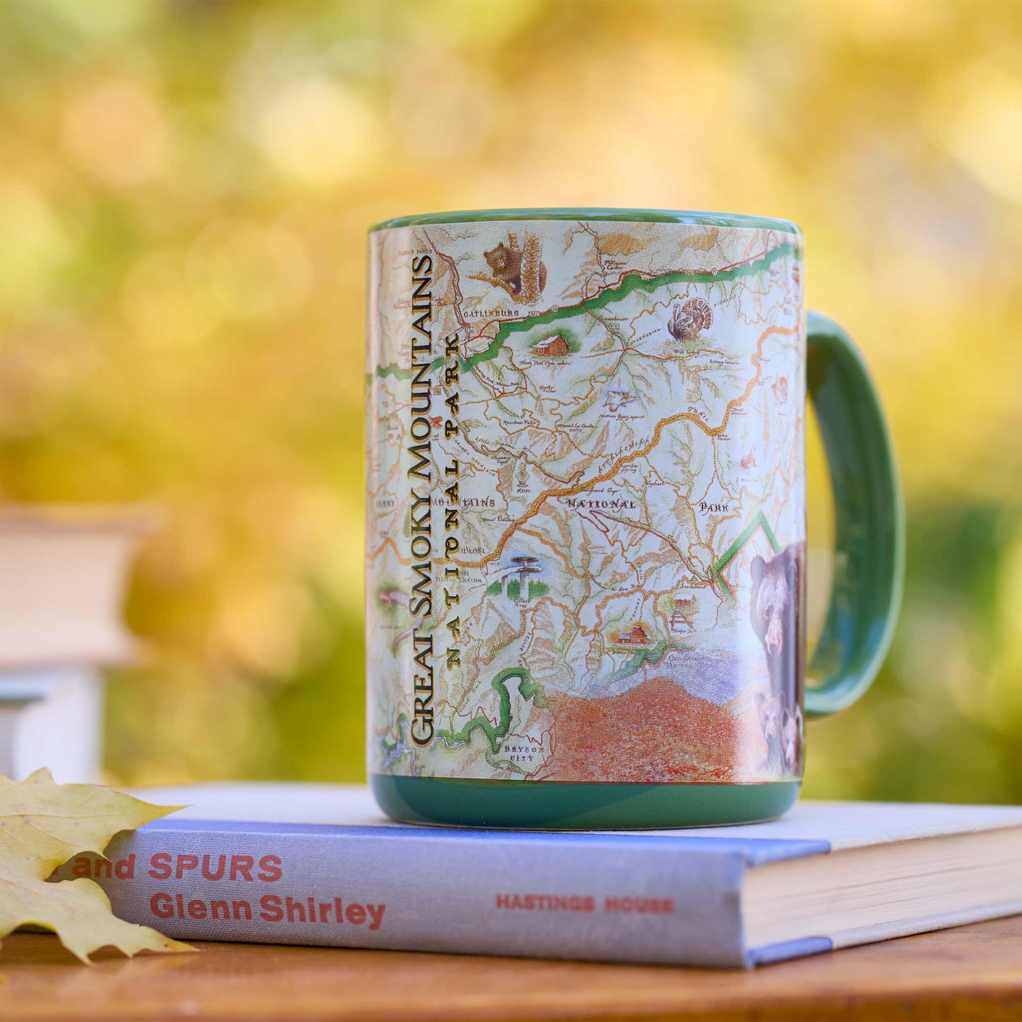 Great Smoky Mountains National Park Map Ceramic Mug