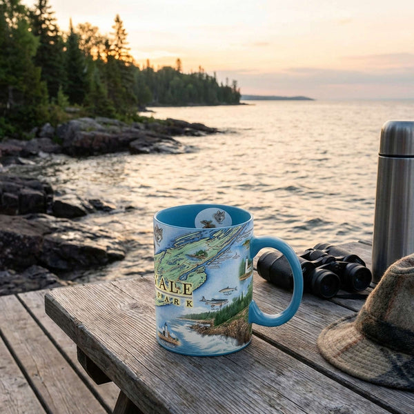 Isle Royale National Park Map Ceramic Mug