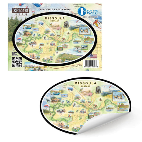 Missoula Map Sticker