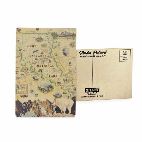 North Cascades Wood Postcard