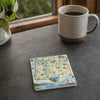 Oregon State Map Ceramic Coasters