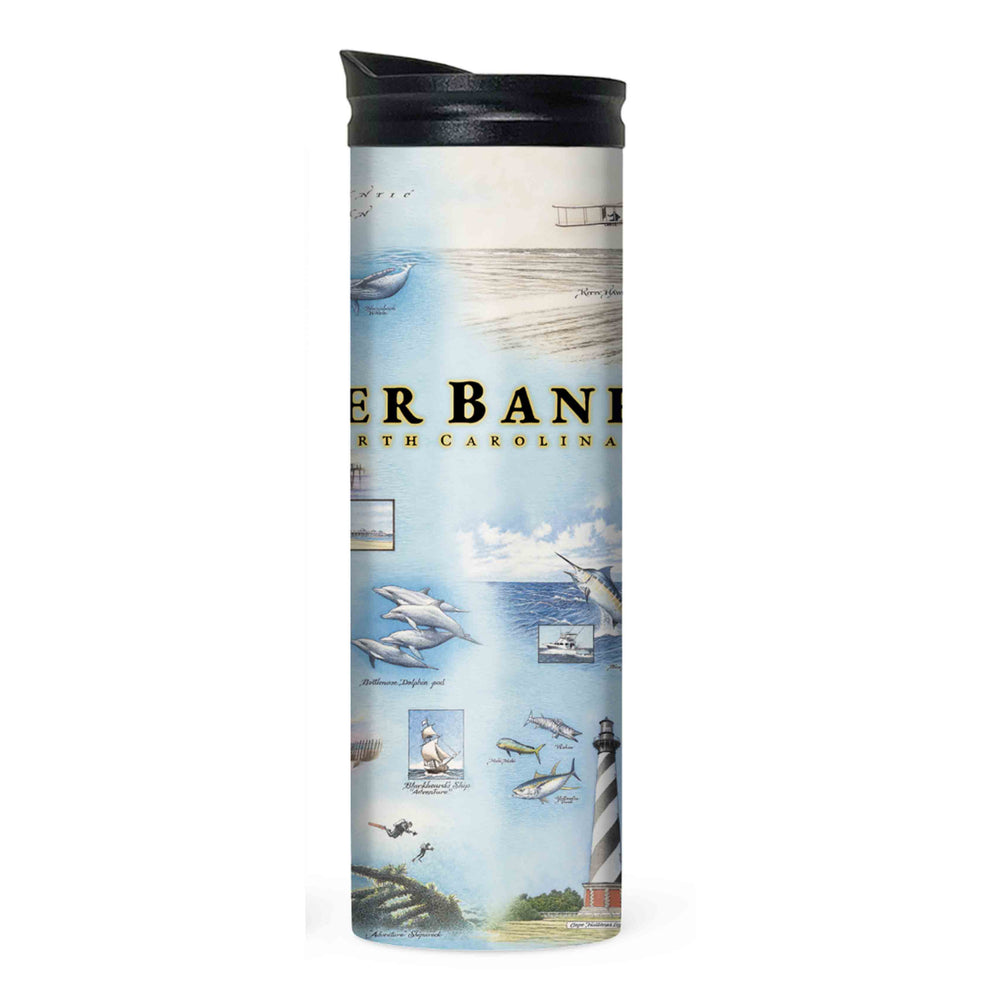 Outer Banks Map Travel Drinkware