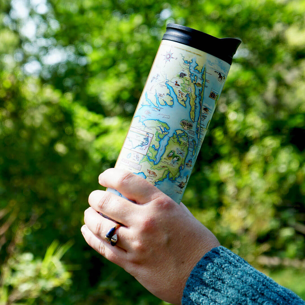 Outer Banks Map Travel Drinkware