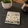Red Rock Canyon National Conservation Area Map Ceramic Coasters