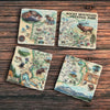 Rocky Mountain National Park Natural Stone Coasters - Set of 4