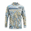 San Juan Islands Map UltraLight Sunshirt Hoodie – UPF 50+