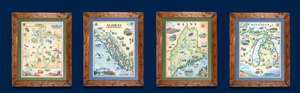 Hand-Drawn Map Bundle - 4 for $100