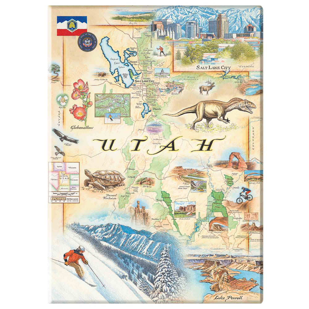 Utah State Map Magnets