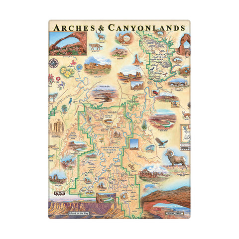 Arches & Canyonlands National Parks Map Magnets