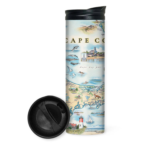 Cape Cod Map Travel Drinkware