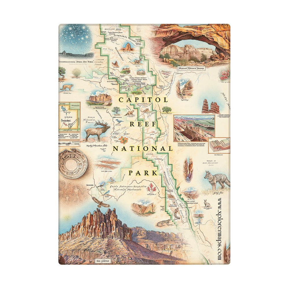 Capitol Reef National Park Map Magnets