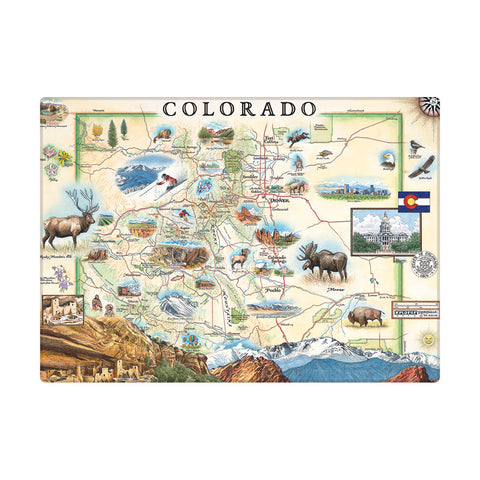Colorado State Map Magnet