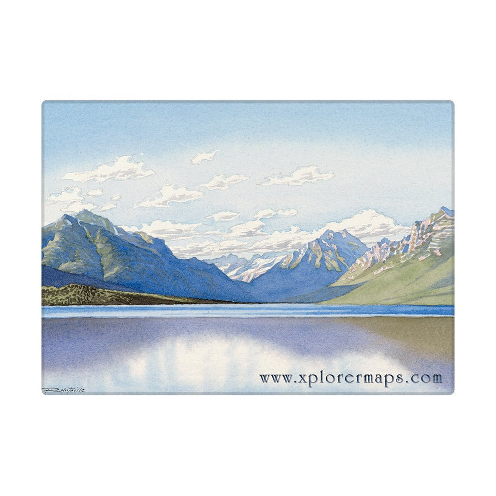 Glacier National Park Map Magnets