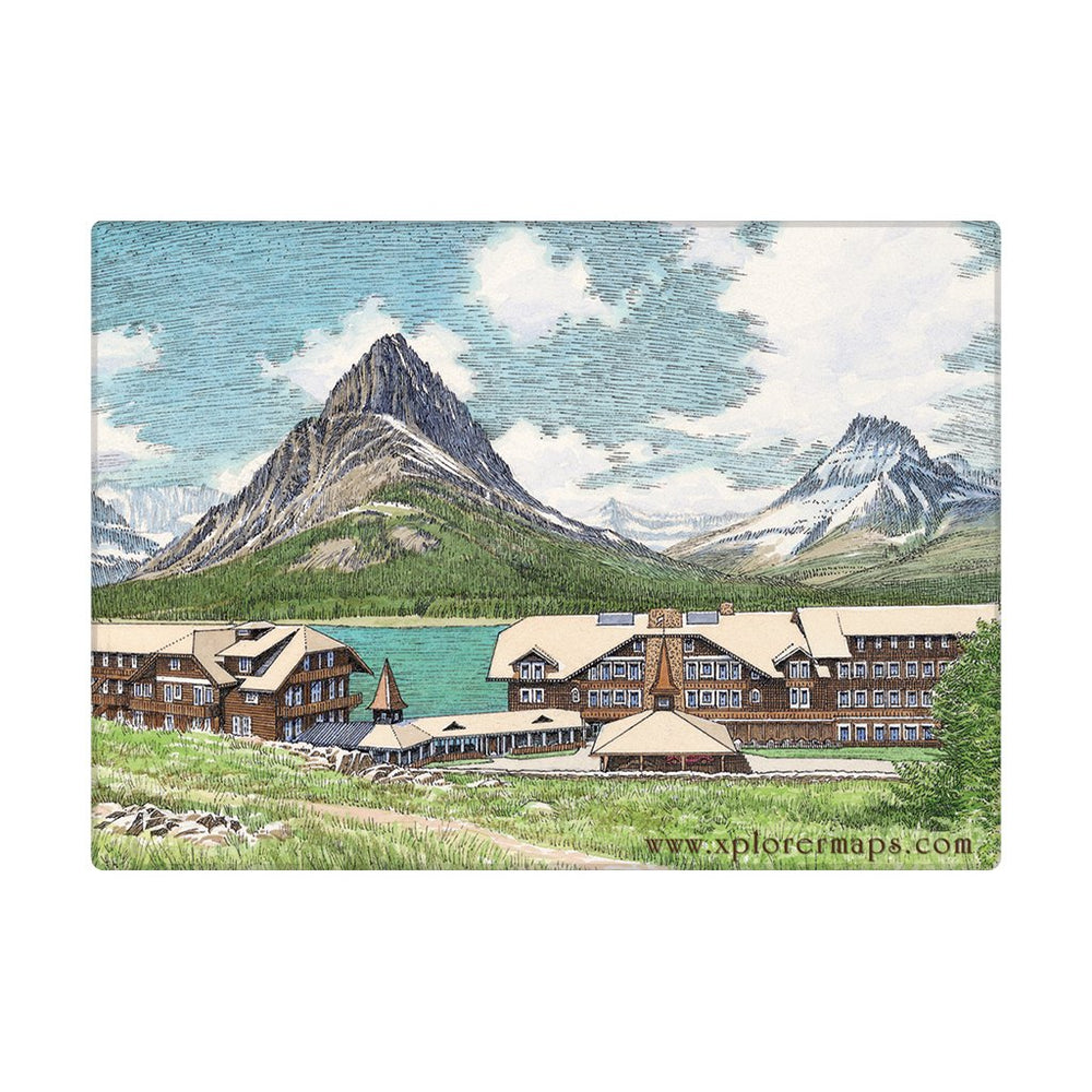 Glacier National Park Map Magnets